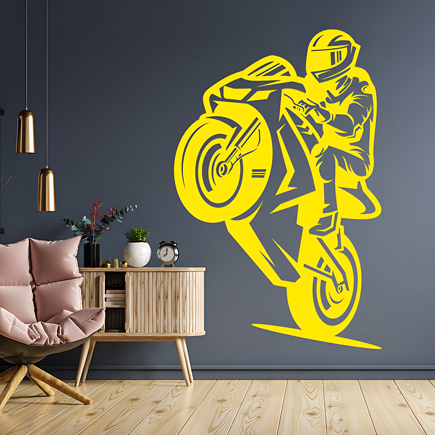 Motorbike Wall Sticker - Superbike Vinyl Art Decals for Vehicle Lovers