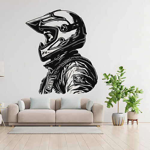 Motocross Wall Sticker - Motorbike Vinyl Art Decals for Vehicle Rooms