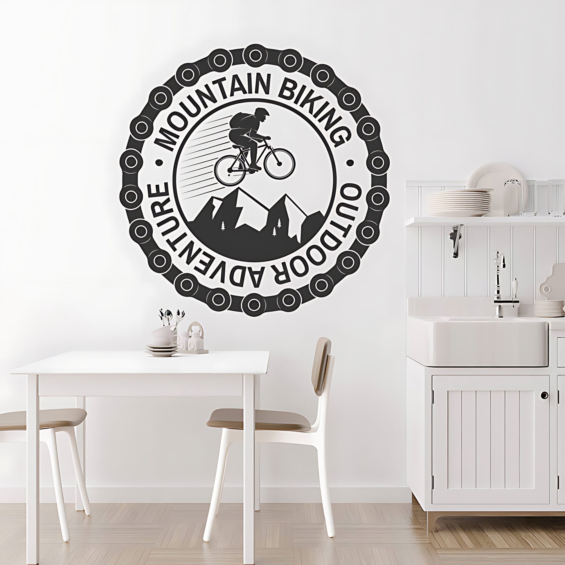 Cycling Wall Sticker - Bike Vinyl Decal