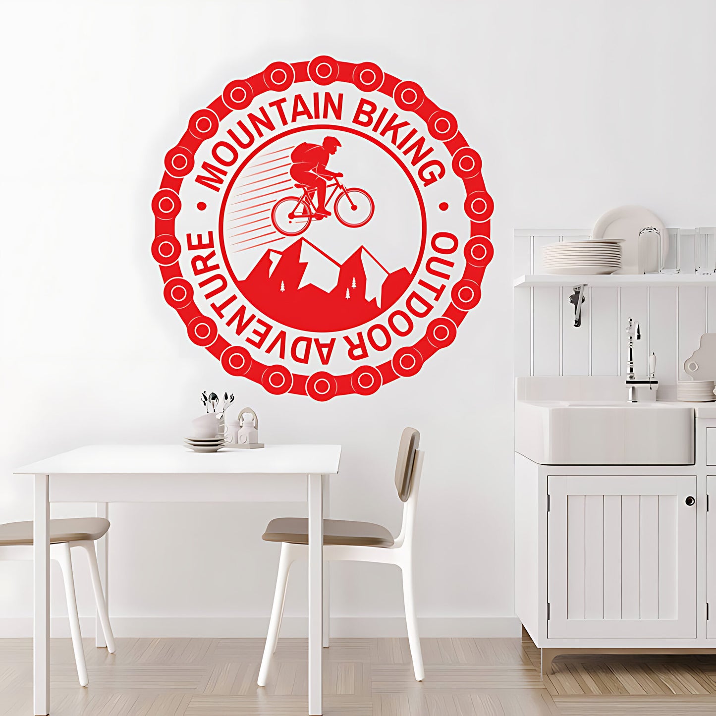Cycling Wall Sticker - Bike Vinyl Decal