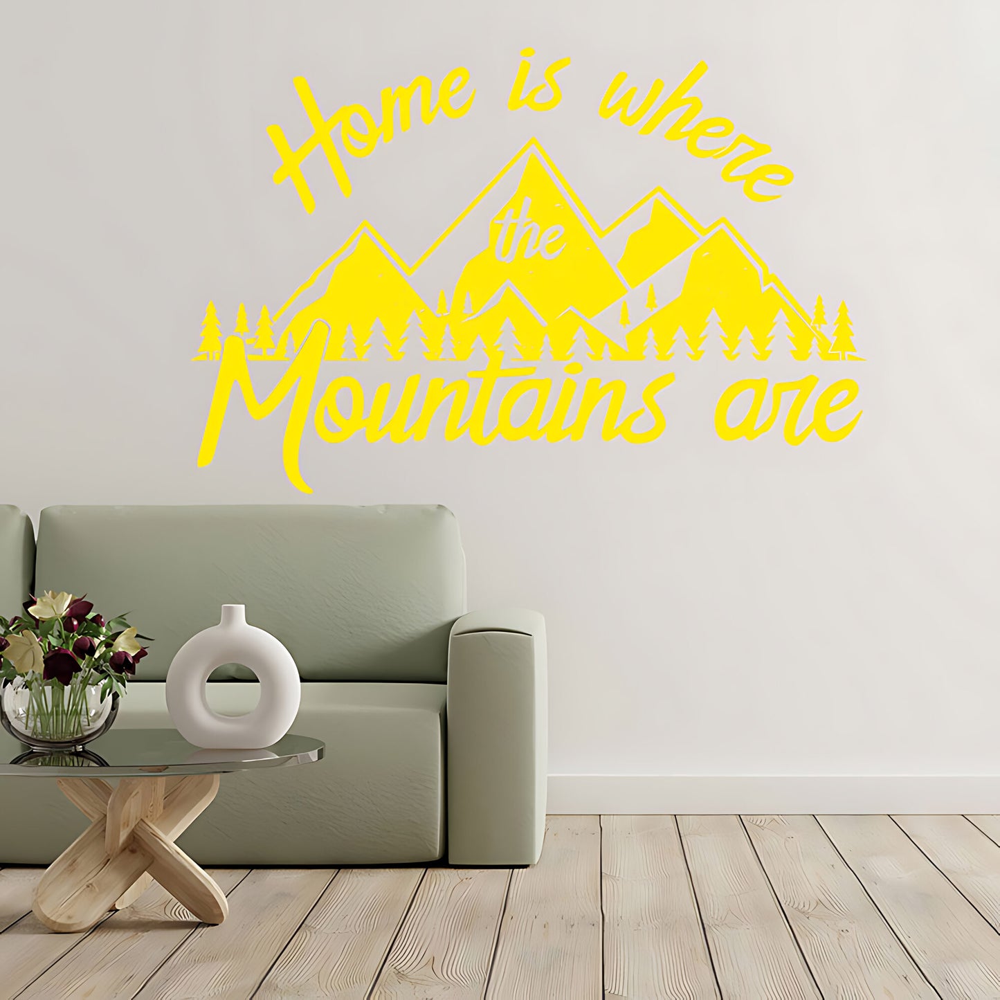Sleek Mountain Bike Wall Decal for Cyclists and Racing Fans