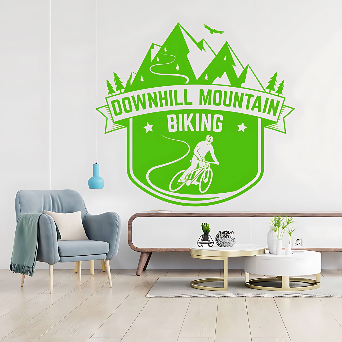 Mountain Bike Cycling Wall Sticker – Bike Shop Vinyl Decal