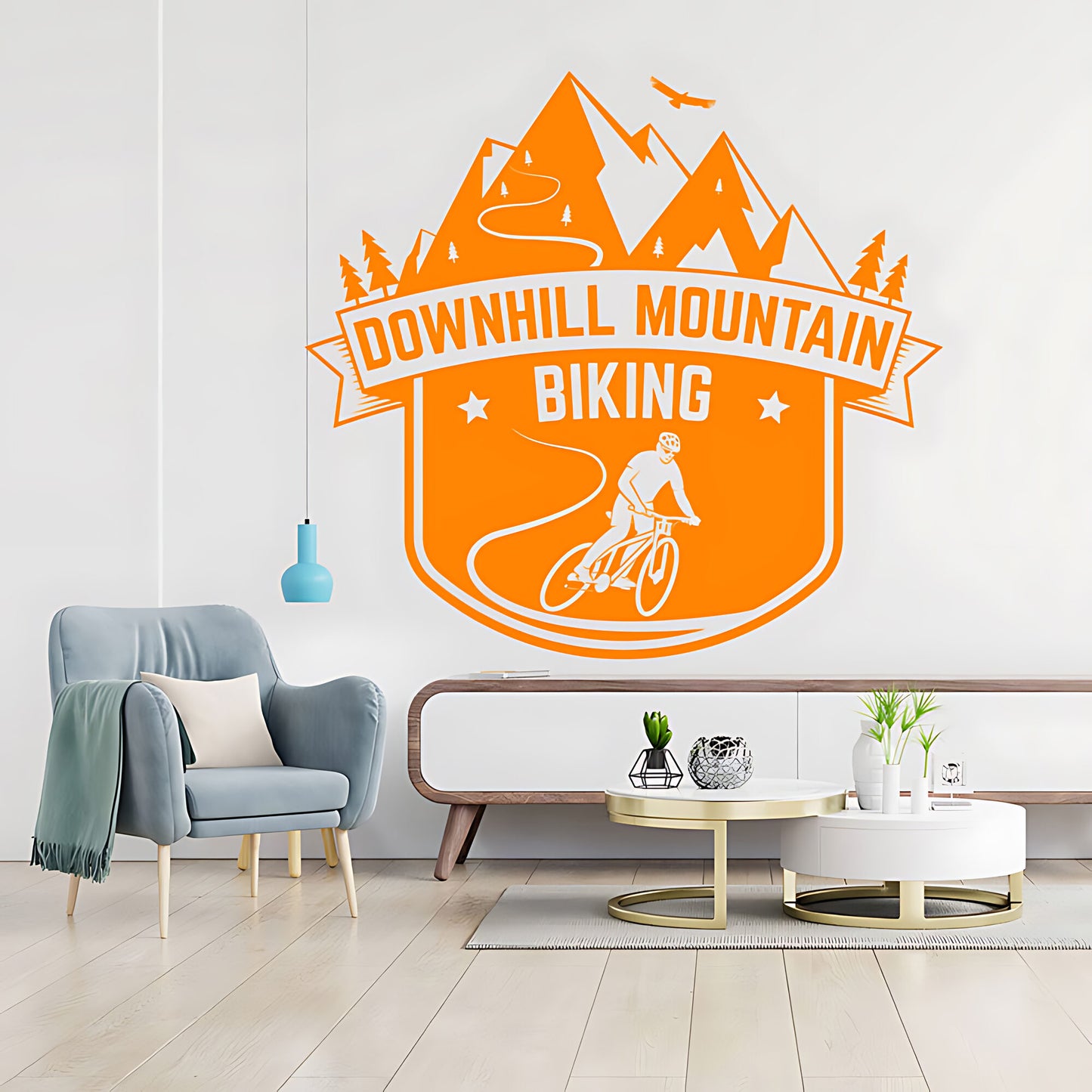 Mountain Bike Cycling Wall Sticker – Bike Shop Vinyl Decal