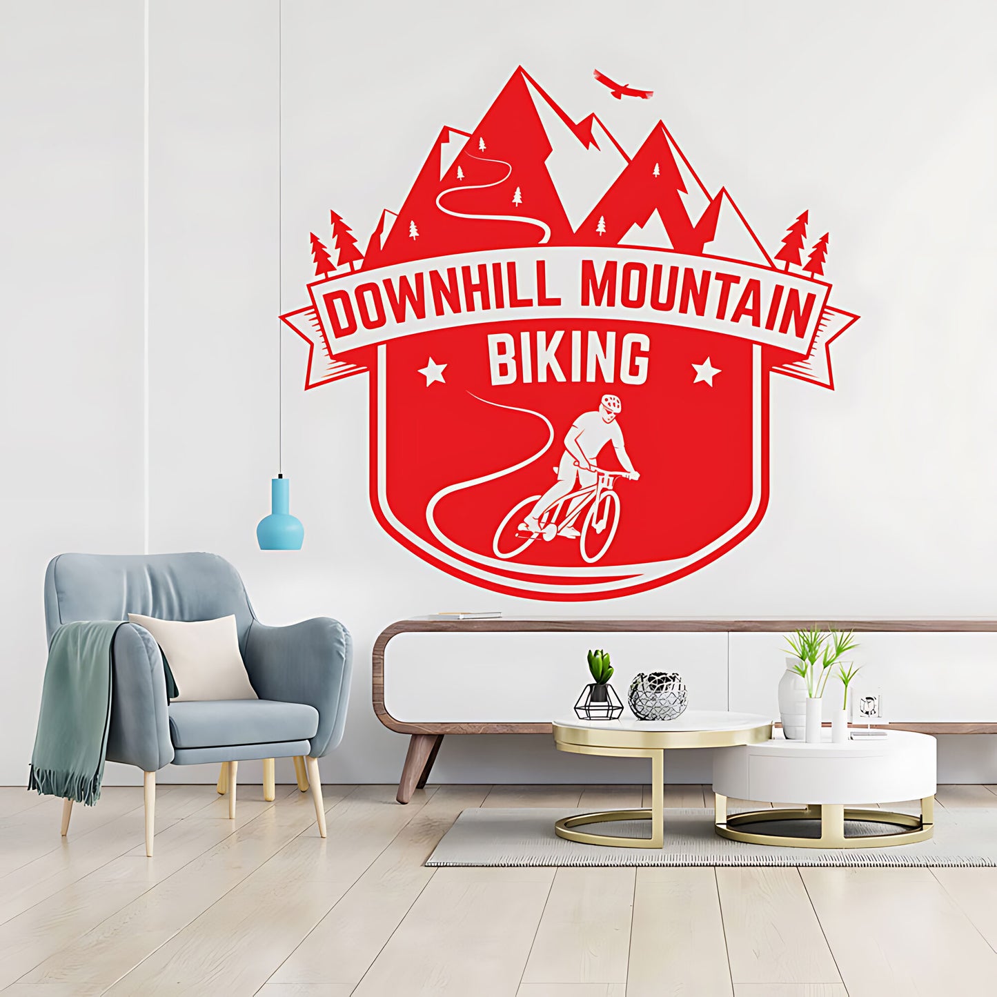 Mountain Bike Cycling Wall Sticker – Bike Shop Vinyl Decal