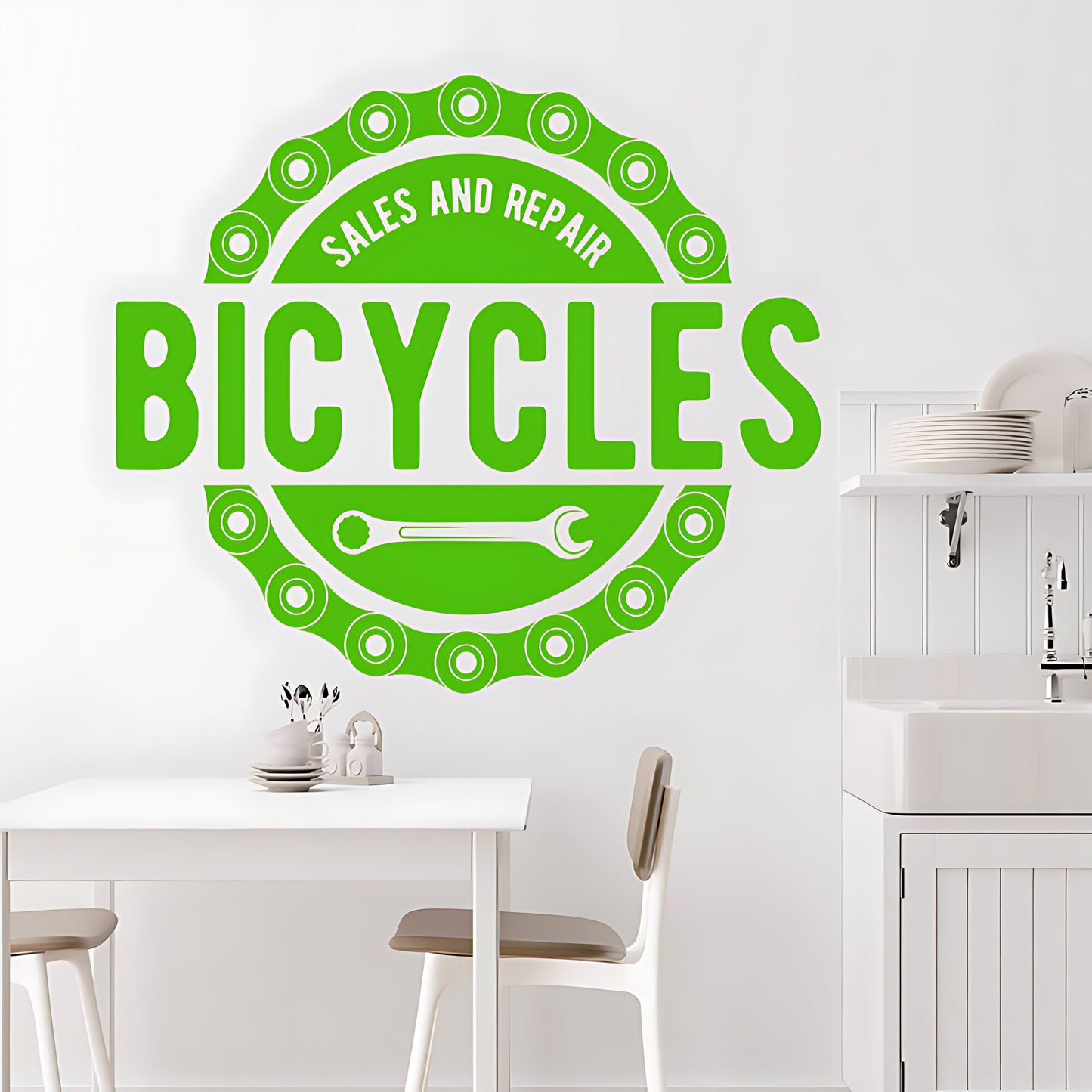 Mountain Biking Wall Sticker – Cycling Adventure Vinyl Decal
