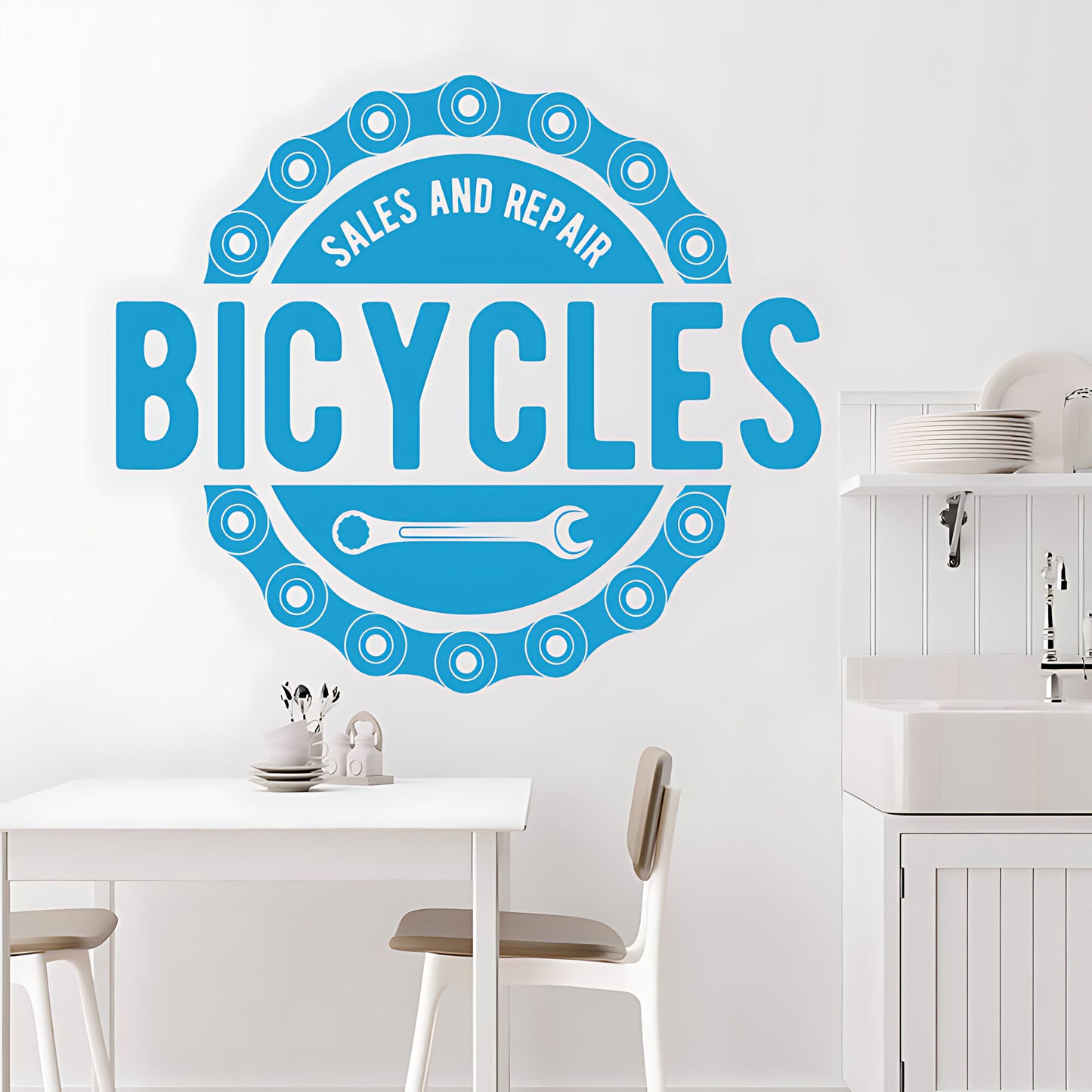 Mountain Biking Wall Sticker – Cycling Adventure Vinyl Decal