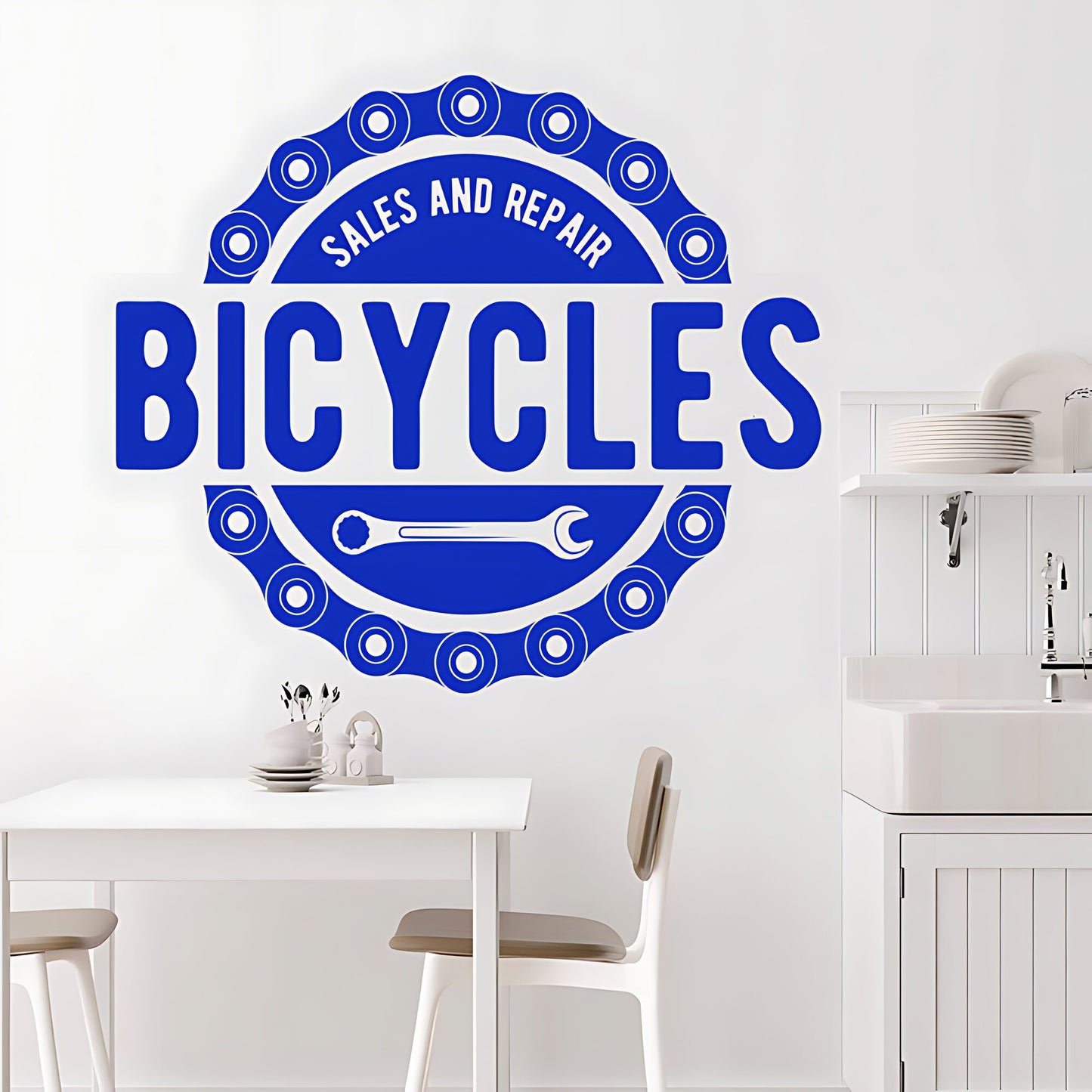 Mountain Biking Wall Sticker – Cycling Adventure Vinyl Decal