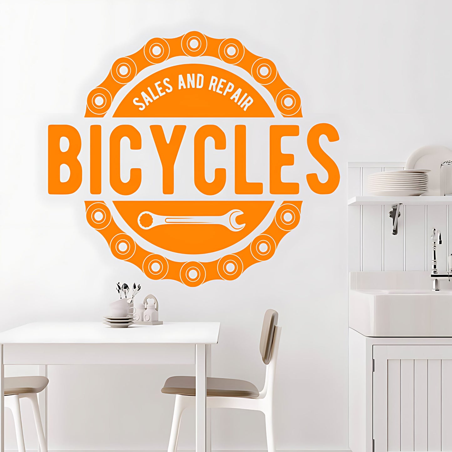 Mountain Biking Wall Sticker – Cycling Adventure Vinyl Decal