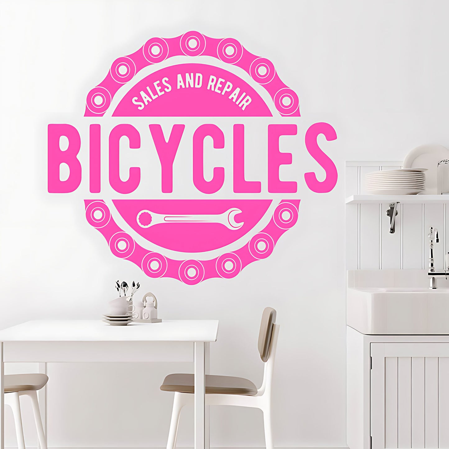 Mountain Biking Wall Sticker – Cycling Adventure Vinyl Decal