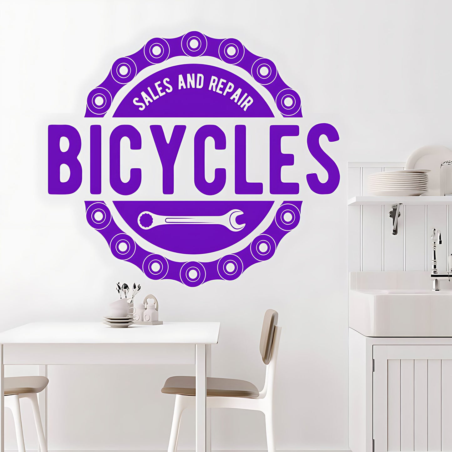 Mountain Biking Wall Sticker – Cycling Adventure Vinyl Decal