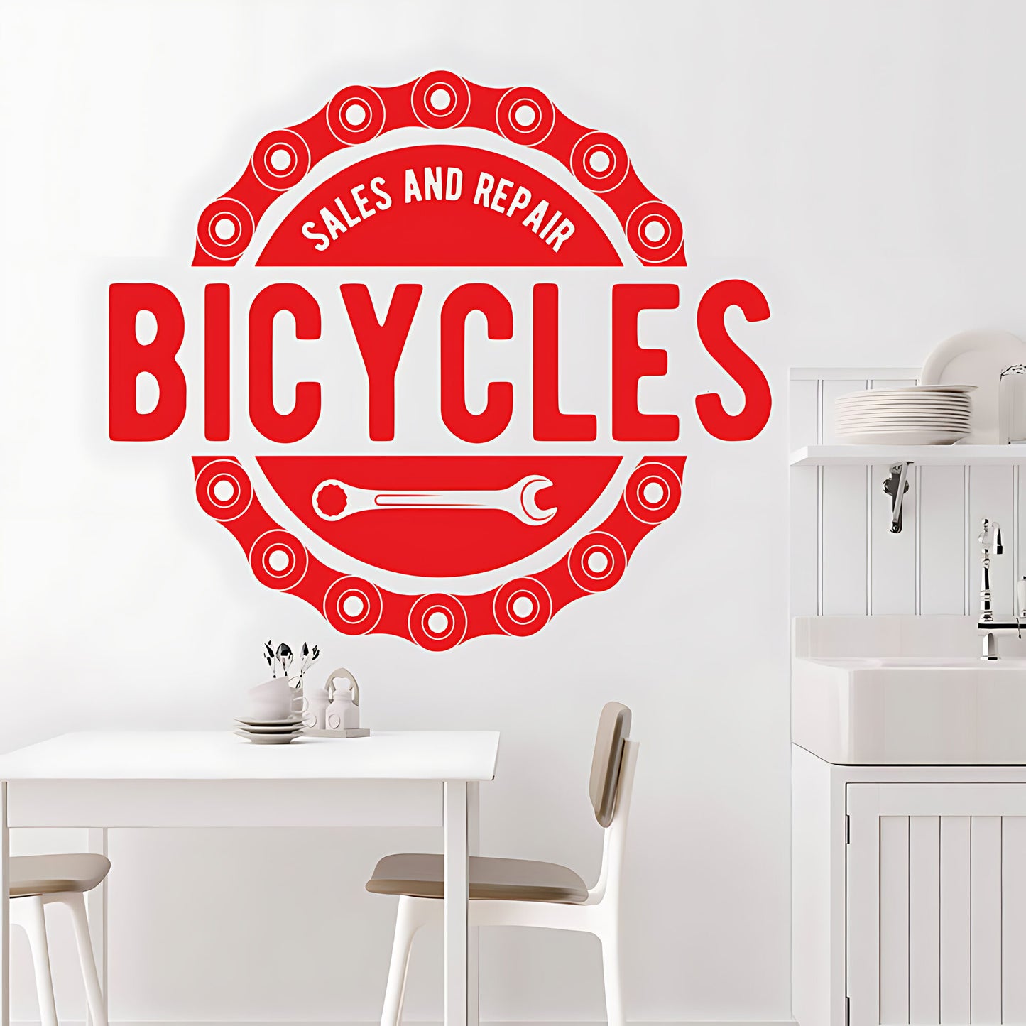 Mountain Biking Wall Sticker – Cycling Adventure Vinyl Decal