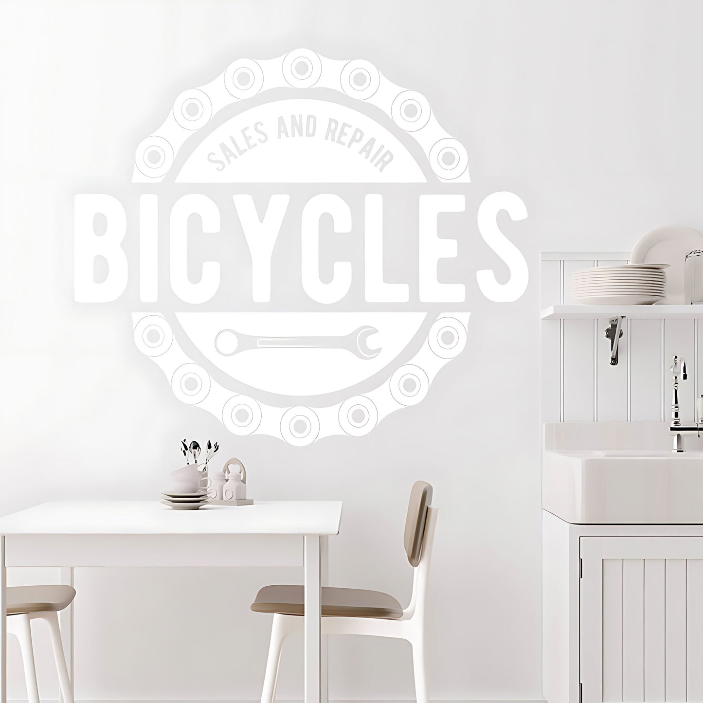 Mountain Biking Wall Sticker – Cycling Adventure Vinyl Decal