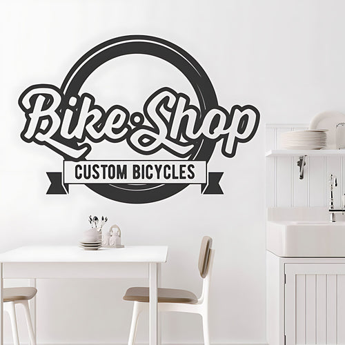 Mountain Biking Vinyl Sticker for Shops, Homes, and Cycling Fans