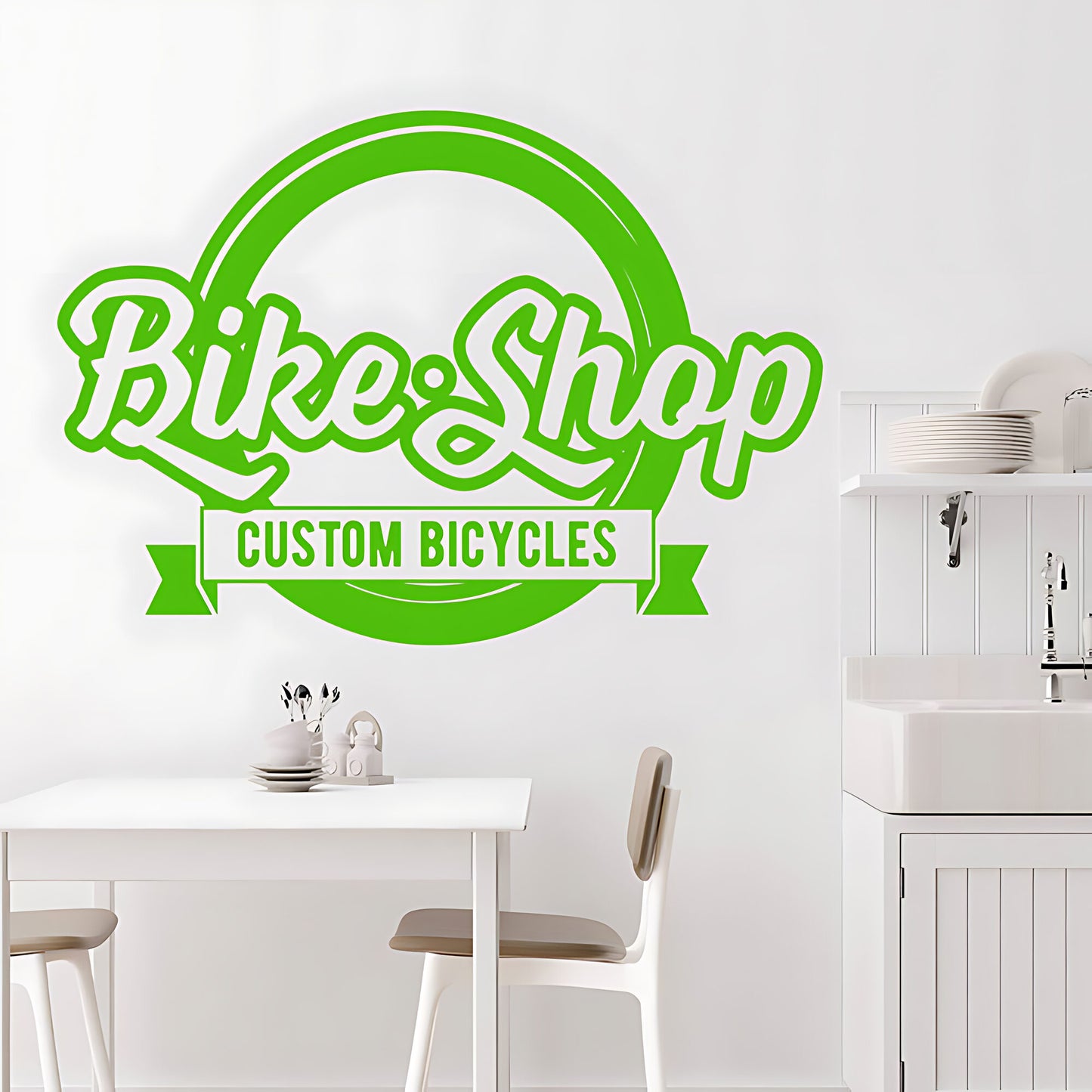 Mountain Biking Vinyl Sticker for Shops, Homes, and Cycling Fans
