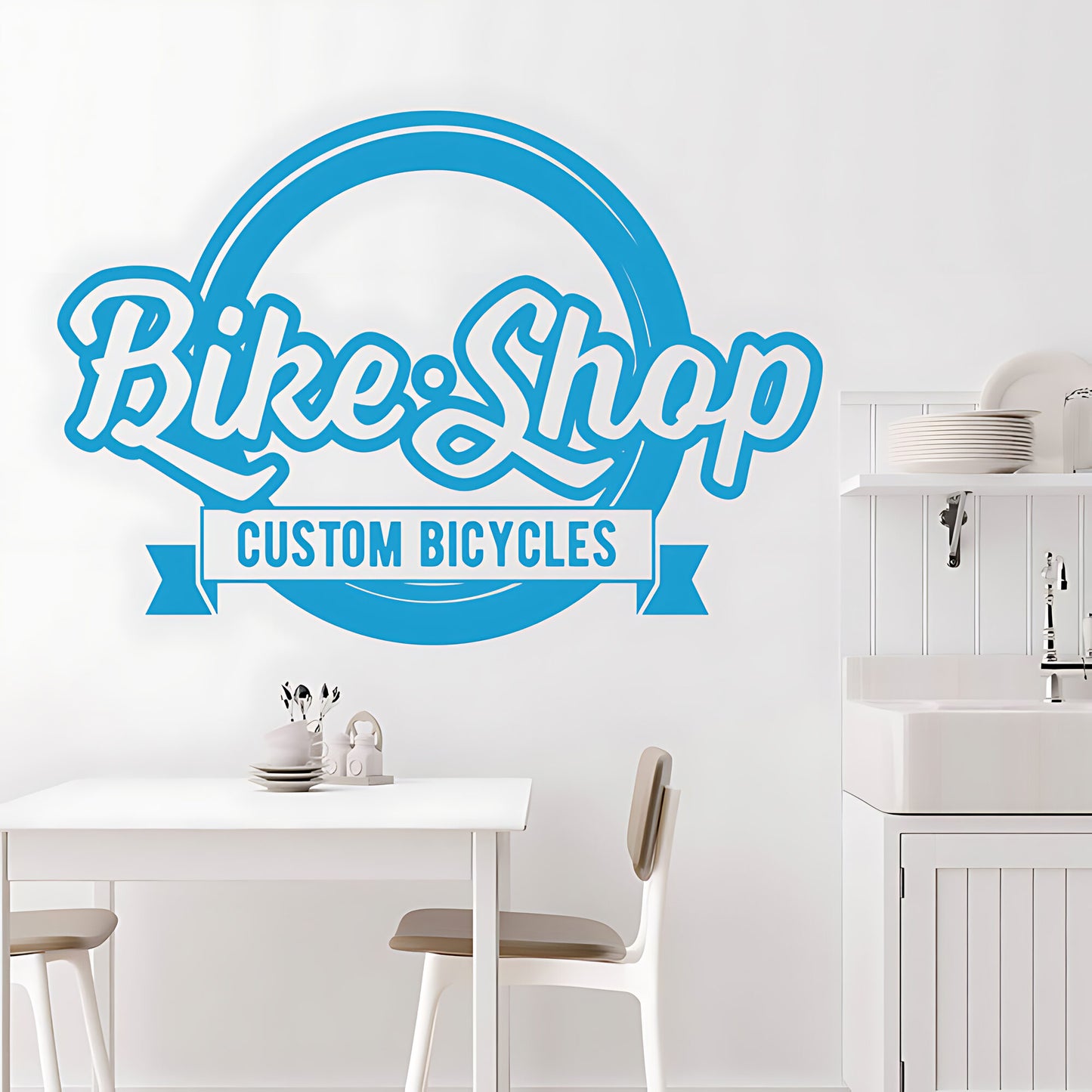 Mountain Biking Vinyl Sticker for Shops, Homes, and Cycling Fans