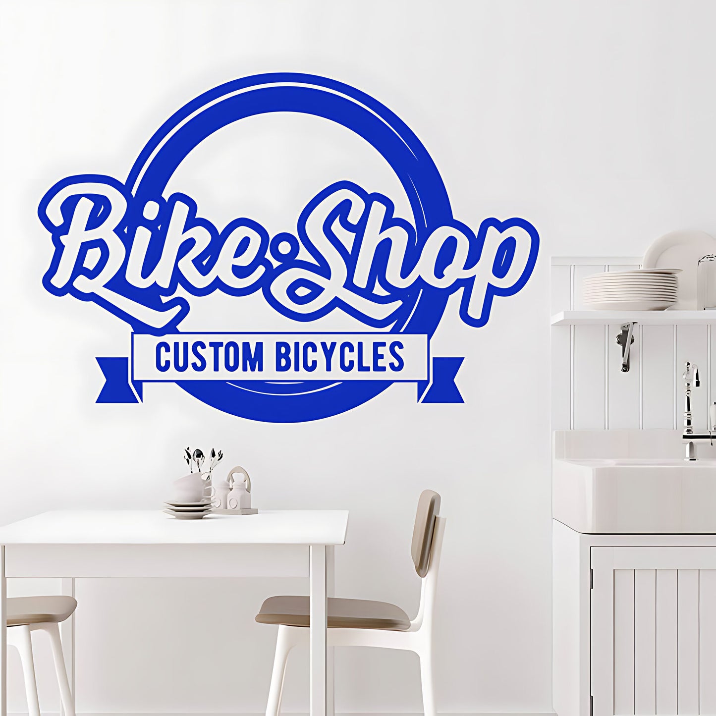 Mountain Biking Vinyl Sticker for Shops, Homes, and Cycling Fans