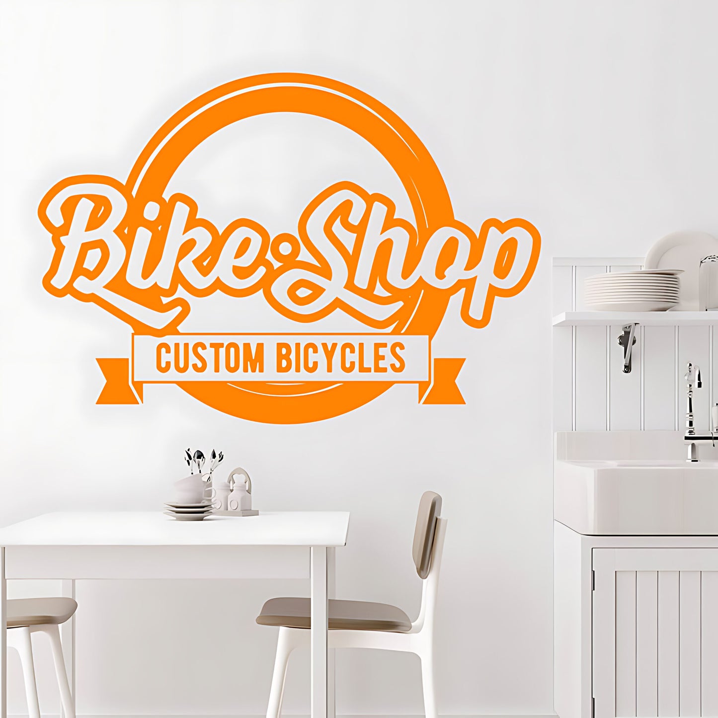 Mountain Biking Vinyl Sticker for Shops, Homes, and Cycling Fans