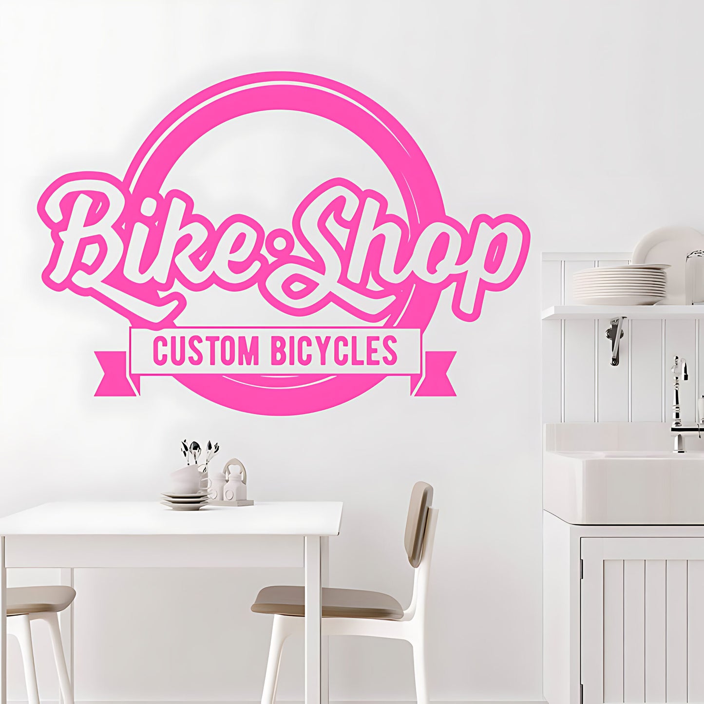 Mountain Biking Vinyl Sticker for Shops, Homes, and Cycling Fans
