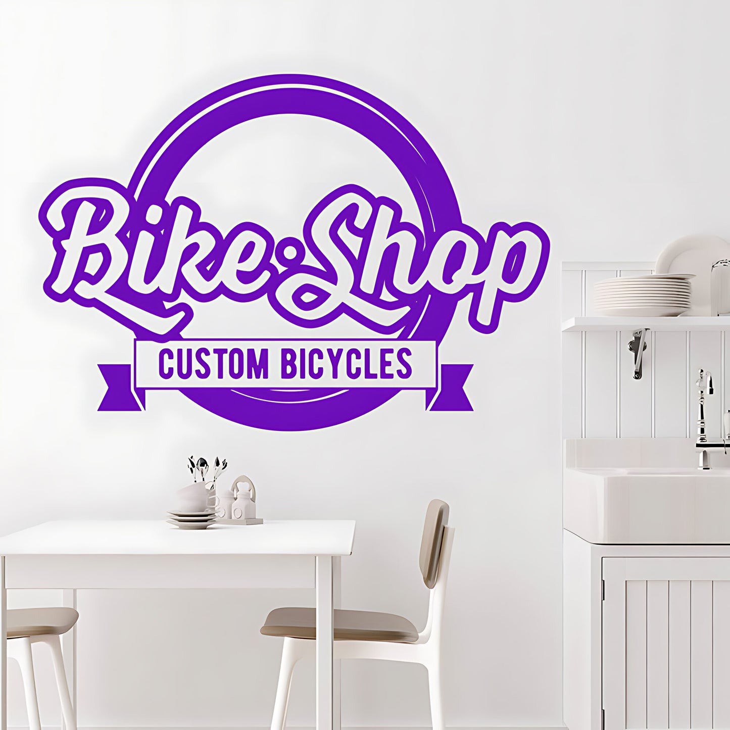 Mountain Biking Vinyl Sticker for Shops, Homes, and Cycling Fans