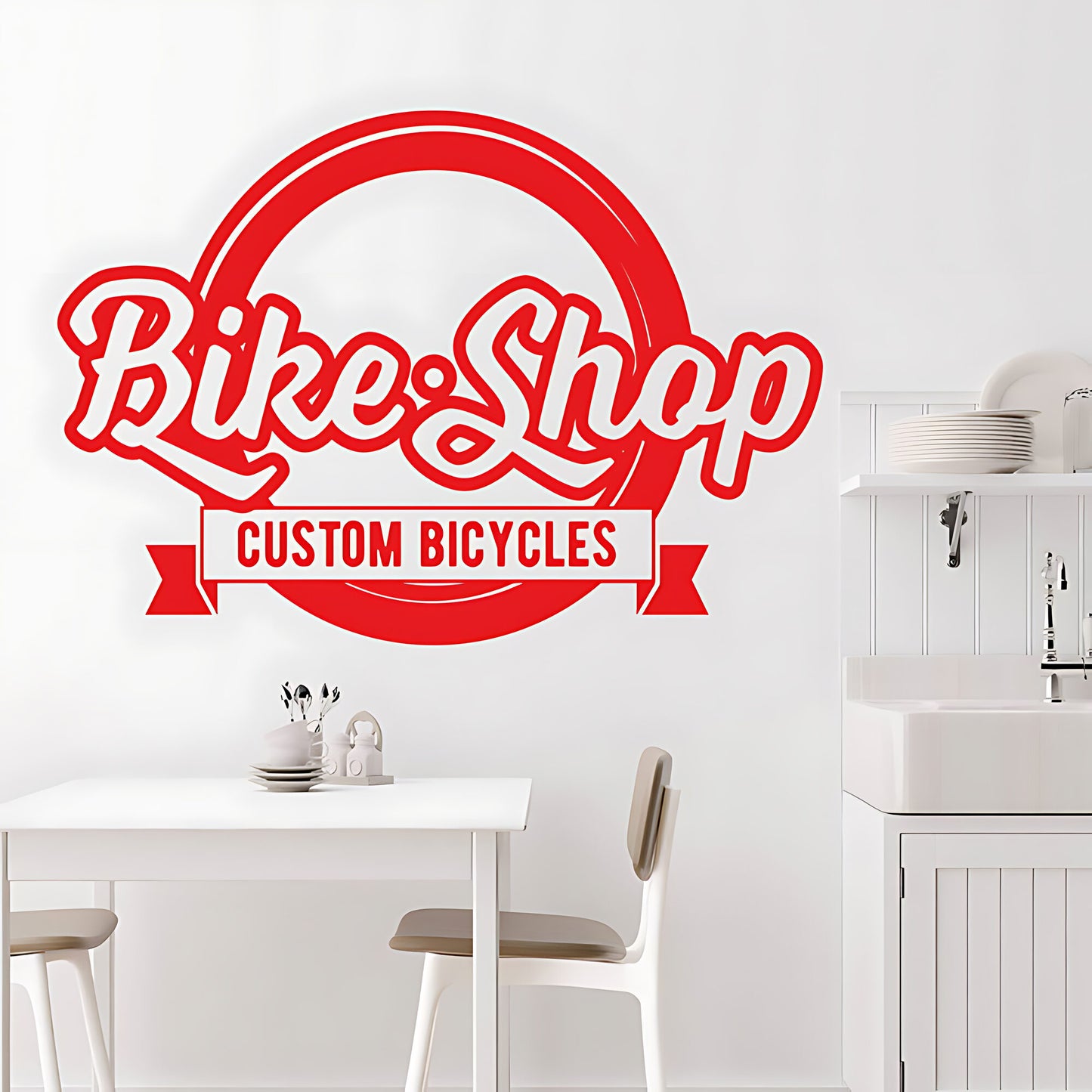 Mountain Biking Vinyl Sticker for Shops, Homes, and Cycling Fans