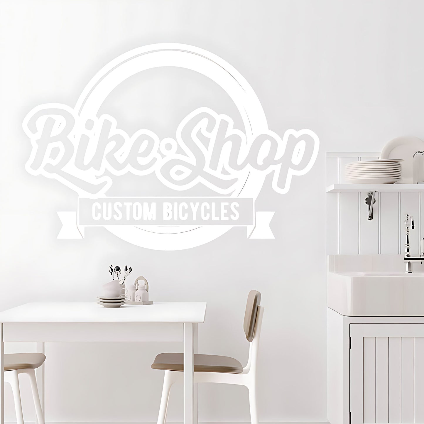 Mountain Biking Vinyl Sticker for Shops, Homes, and Cycling Fans