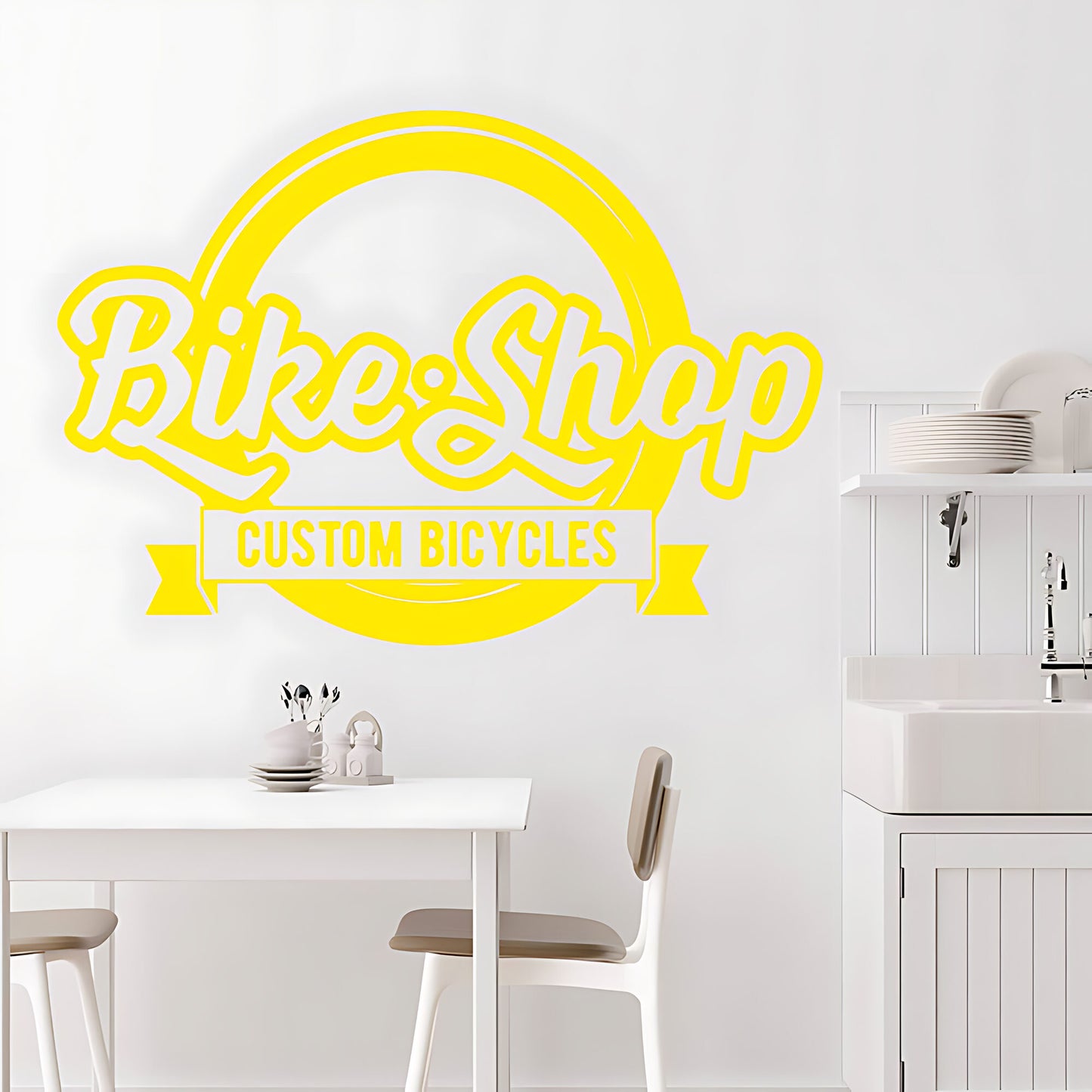 Mountain Biking Vinyl Sticker for Shops, Homes, and Cycling Fans
