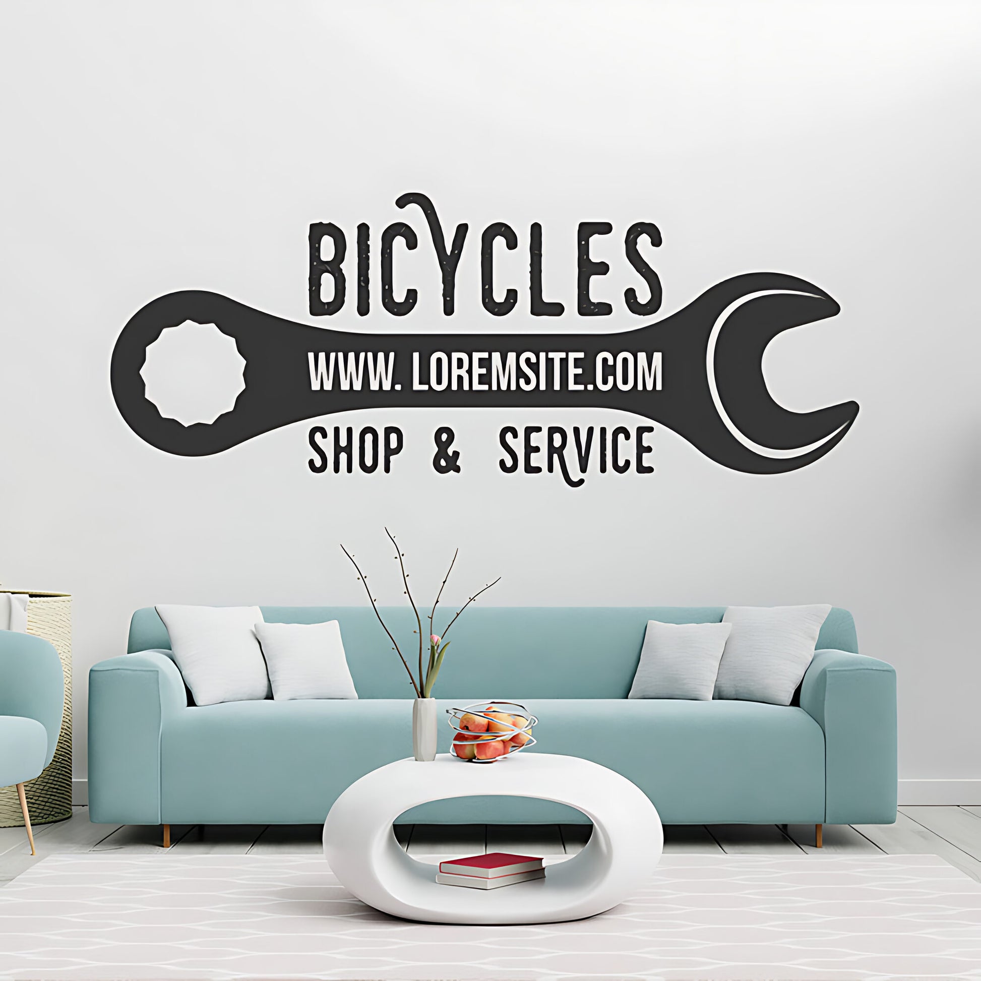 Downhill Mountain Biking Wall Sticker for Sports Decor