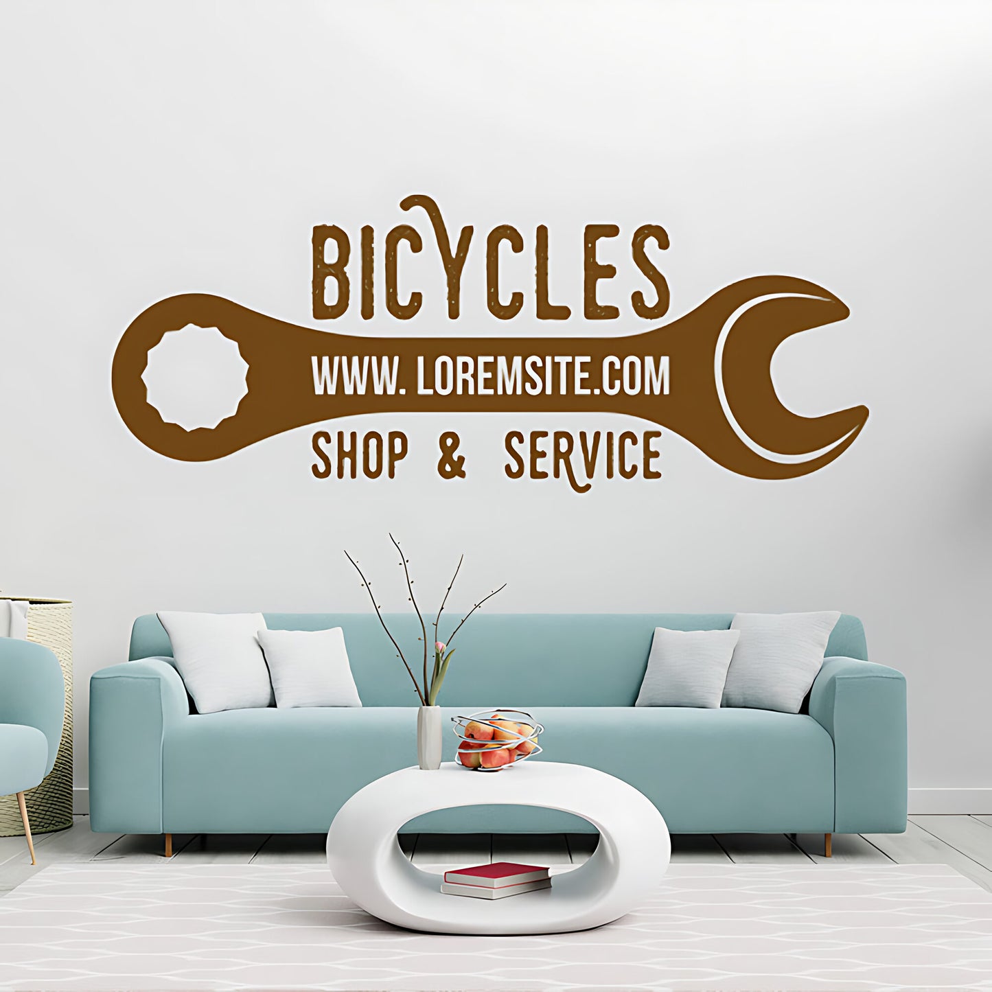 Downhill Mountain Biking Wall Sticker for Sports Decor