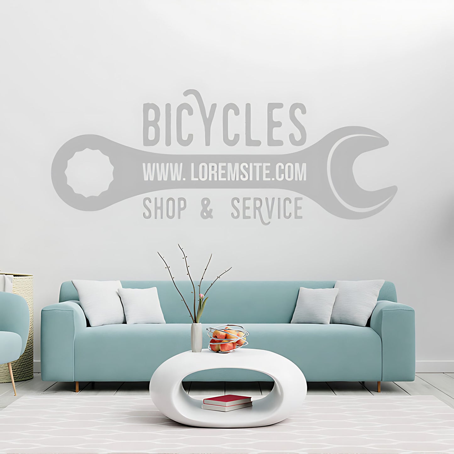 Downhill Mountain Biking Wall Sticker for Sports Decor