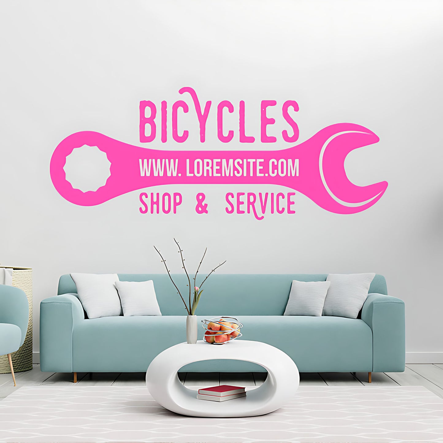 Downhill Mountain Biking Wall Sticker for Sports Decor