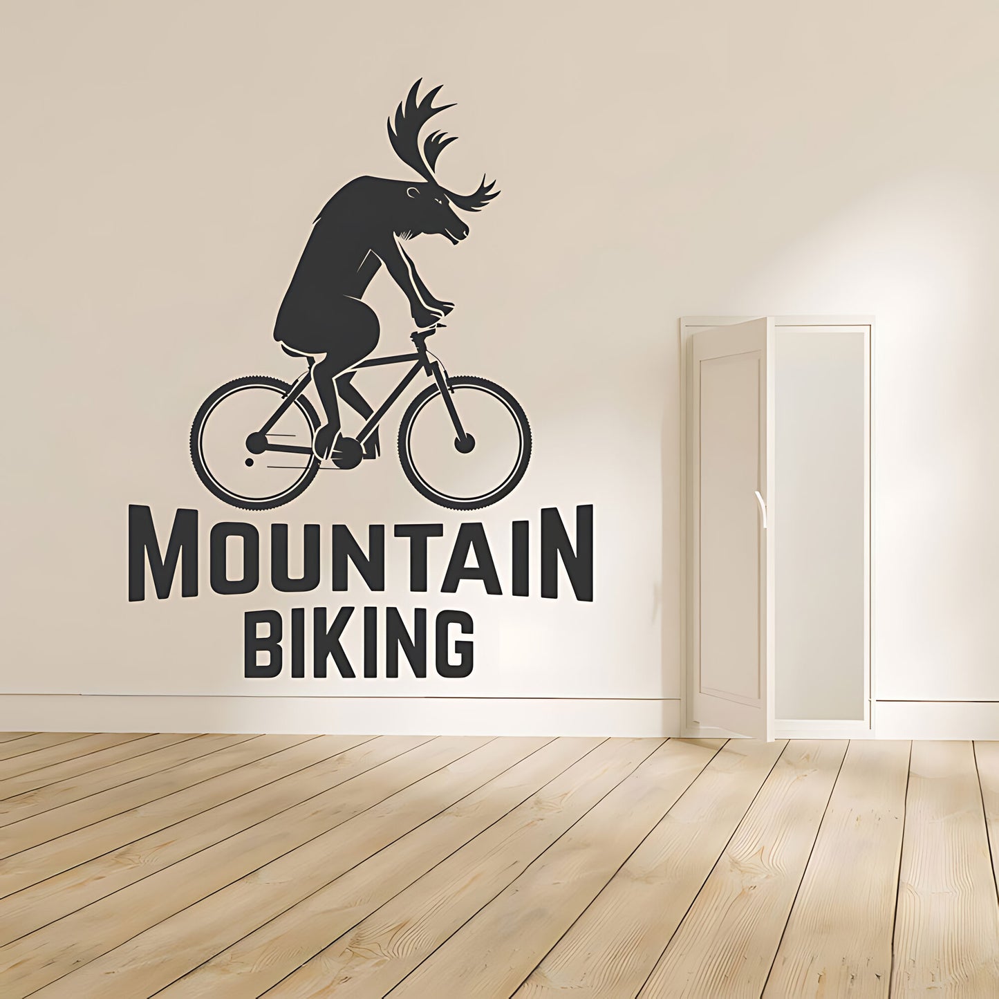 Mountain Biking Racing Shop Wall Sticker