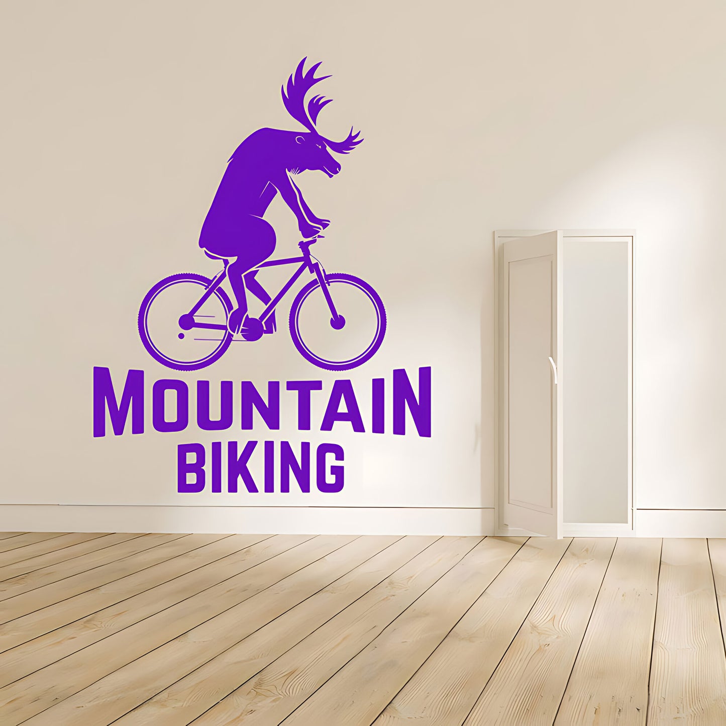 Mountain Biking Racing Shop Wall Sticker