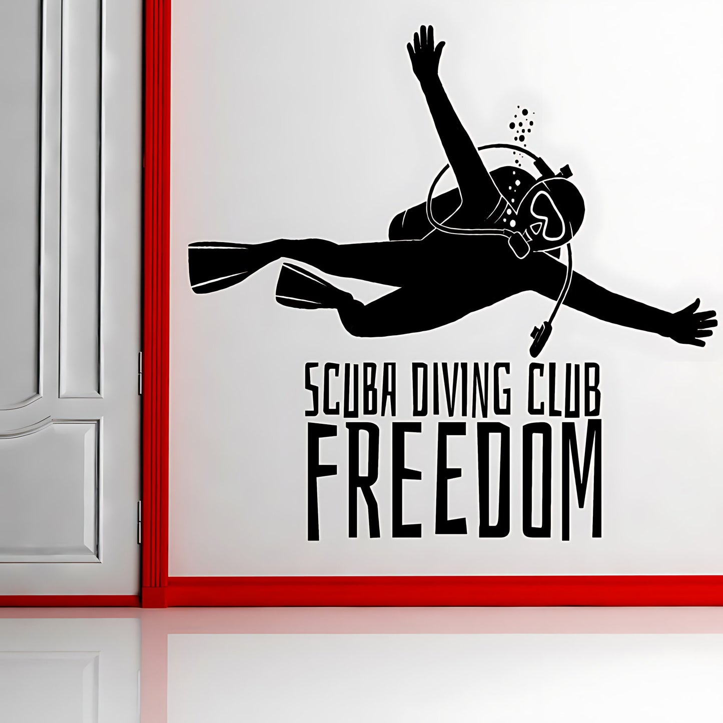 Scuba Diving Wall Sticker - Ocean Sports Vinyl Decal