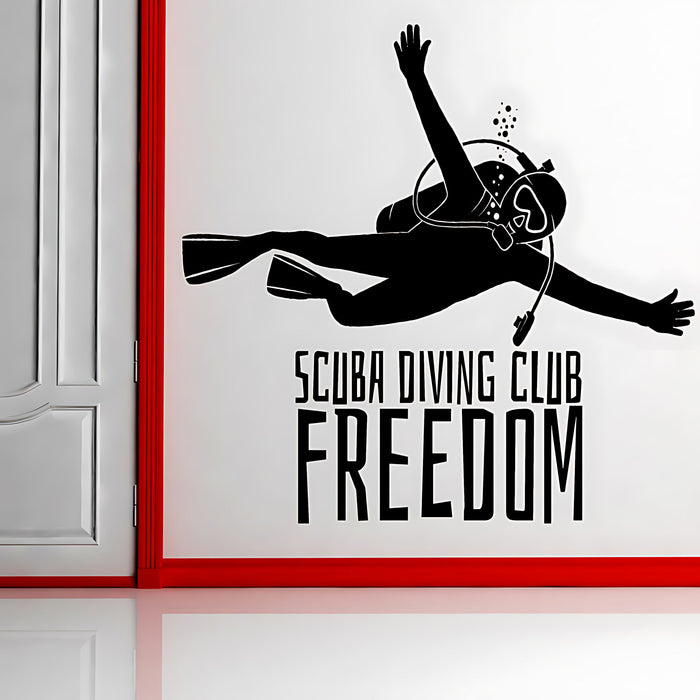 Scuba Diving Wall Sticker - Ocean Sports Vinyl Decal