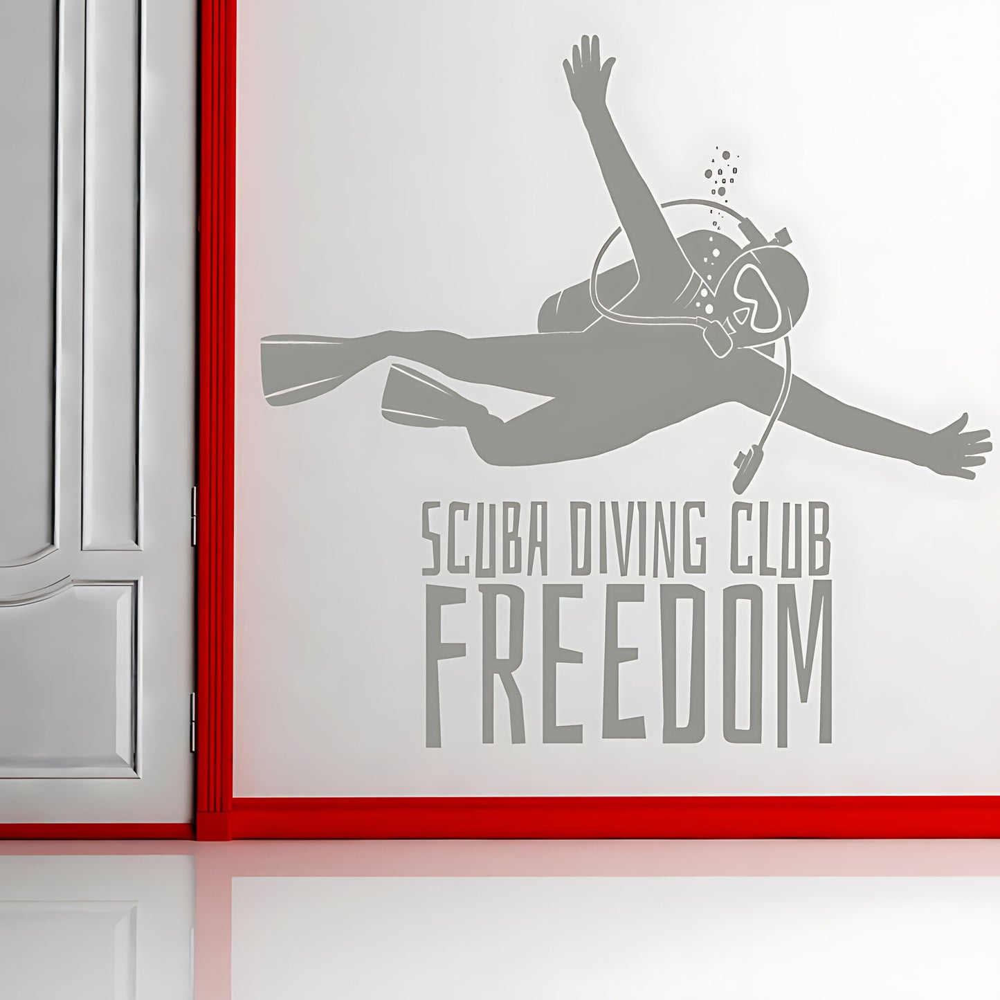 Scuba Diving Wall Sticker - Ocean Sports Vinyl Decal