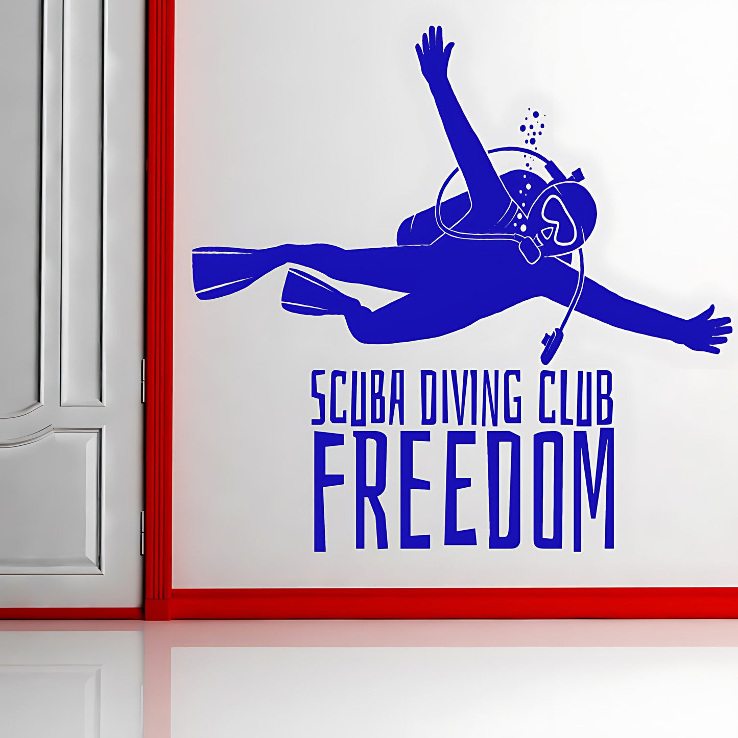 Scuba Diving Wall Sticker - Ocean Sports Vinyl Decal