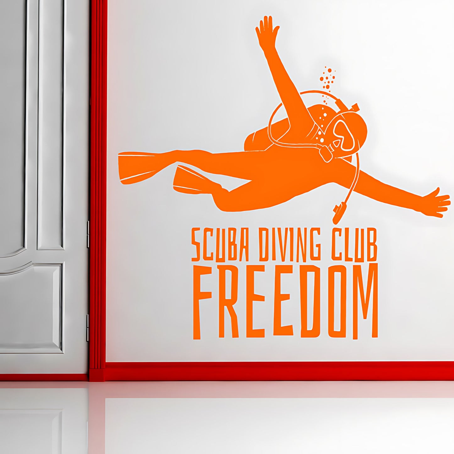 Scuba Diving Wall Sticker - Ocean Sports Vinyl Decal
