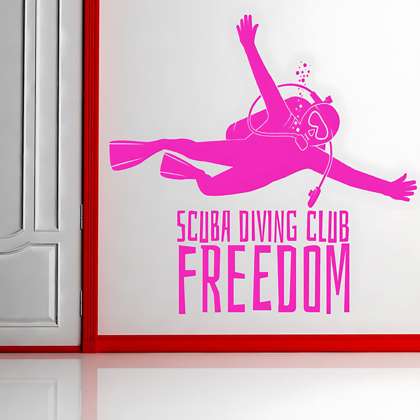Scuba Diving Wall Sticker - Ocean Sports Vinyl Decal