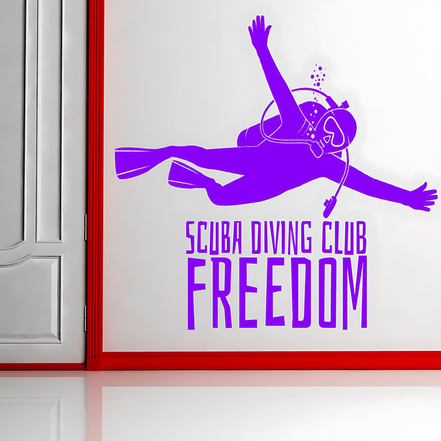 Scuba Diving Wall Sticker - Ocean Sports Vinyl Decal