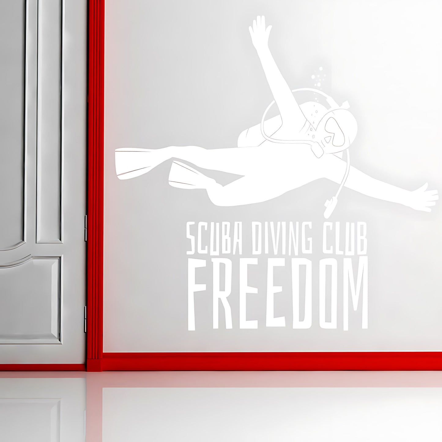 Scuba Diving Wall Sticker - Ocean Sports Vinyl Decal