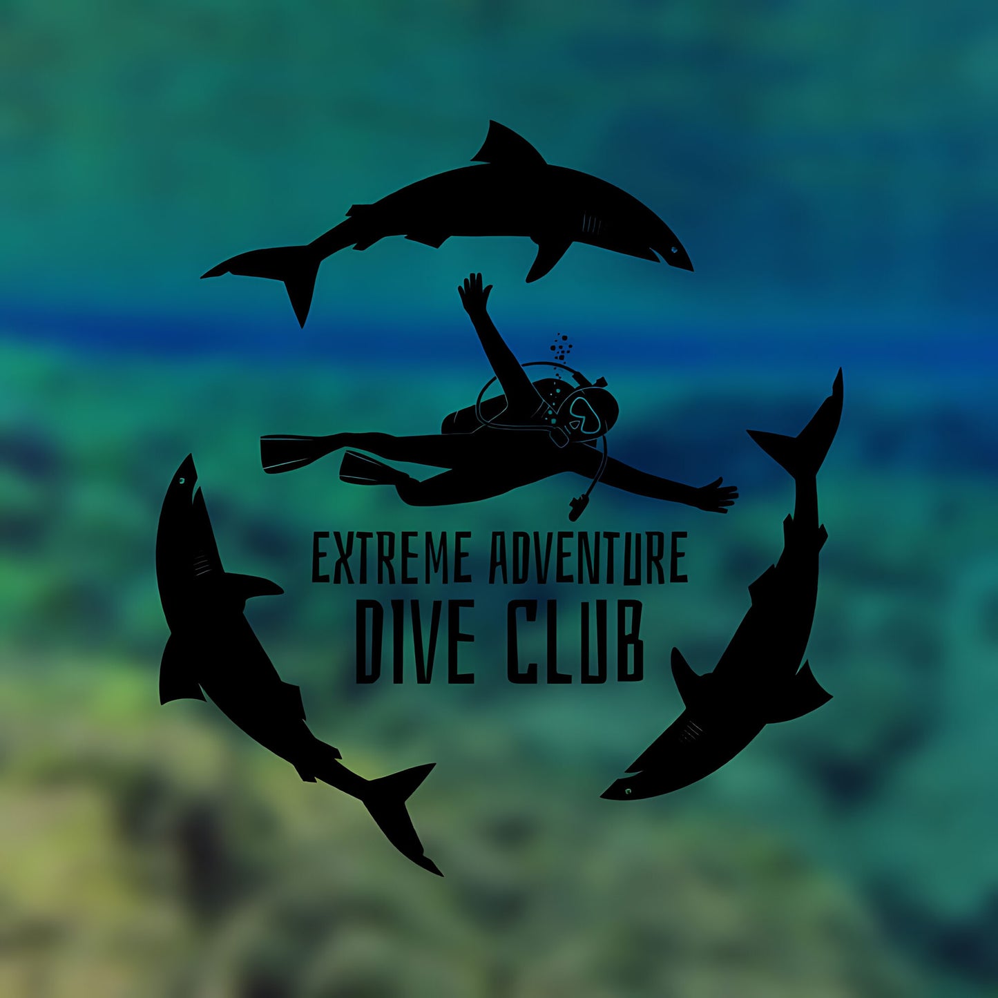 Scuba Diving Club Wall Sticker - Sports Vinyl Decal
