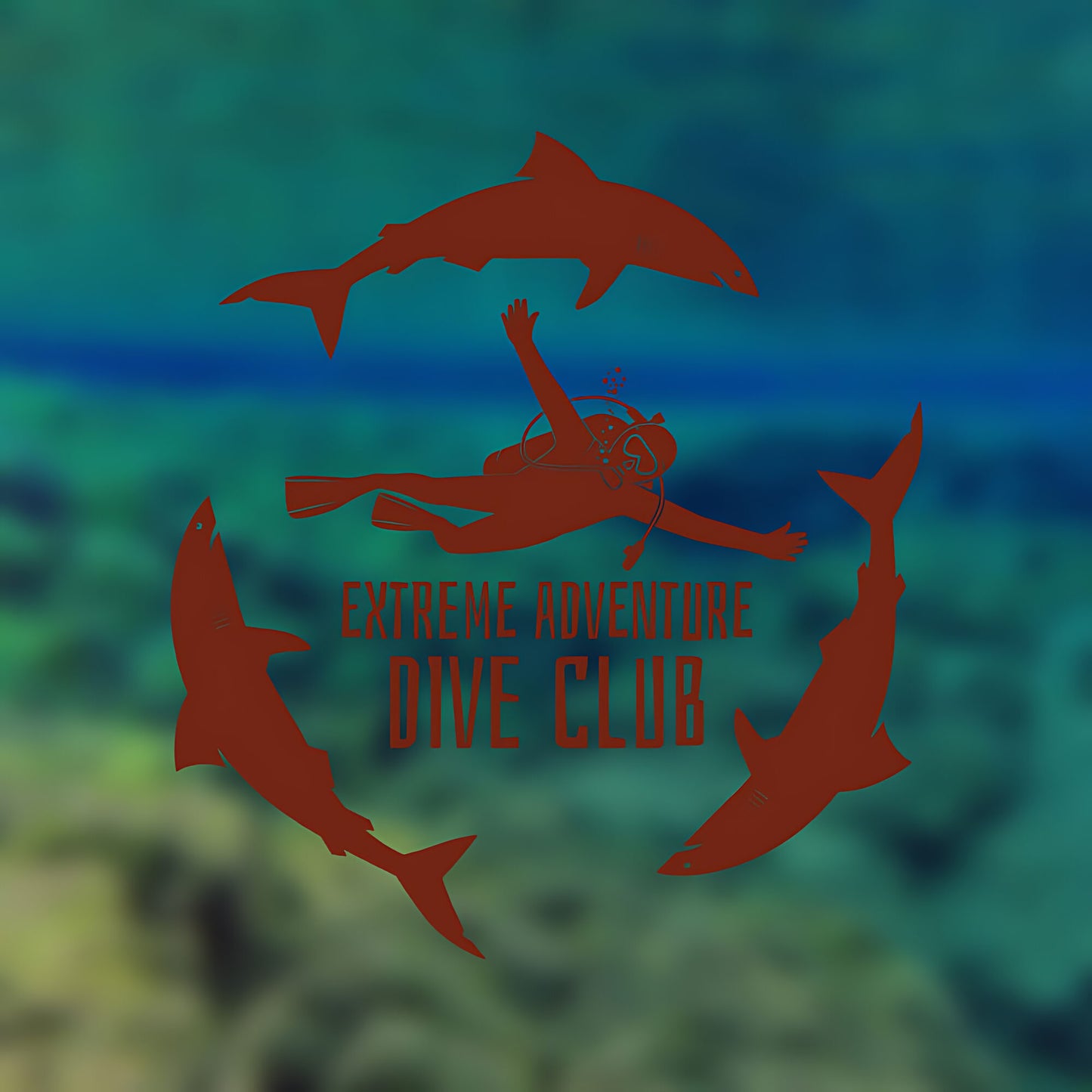 Scuba Diving Club Wall Sticker - Sports Vinyl Decal