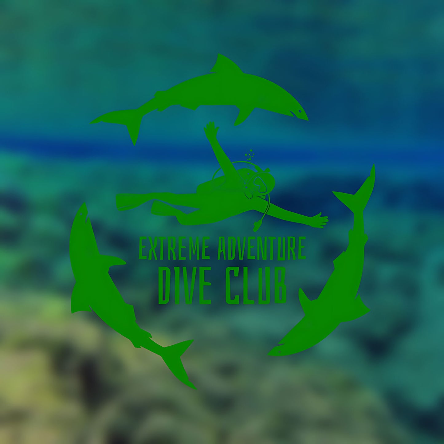 Scuba Diving Club Wall Sticker - Sports Vinyl Decal