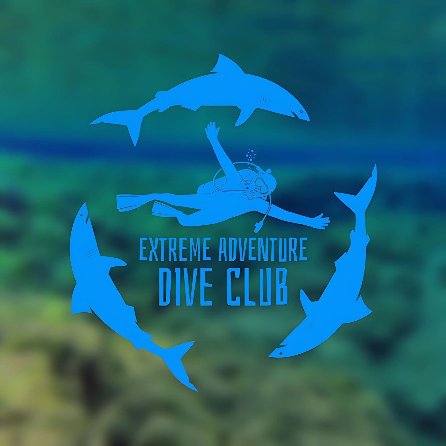 Scuba Diving Club Wall Sticker - Sports Vinyl Decal