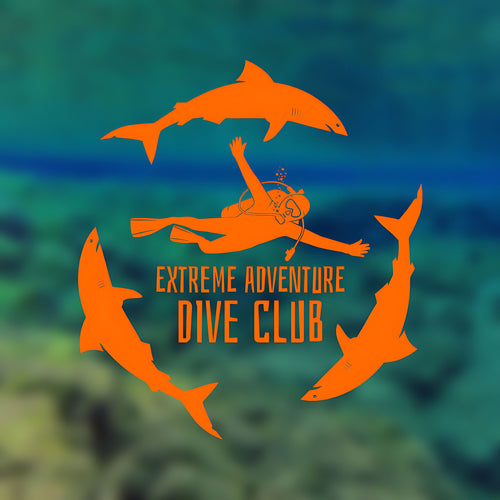 Scuba Diving Club Wall Sticker - Sports Vinyl Decal