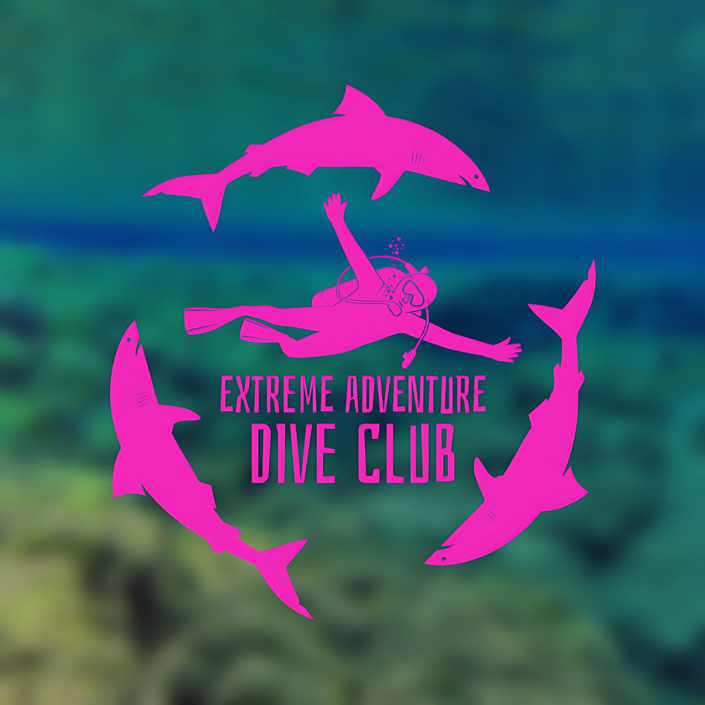 Scuba Diving Club Wall Sticker - Sports Vinyl Decal