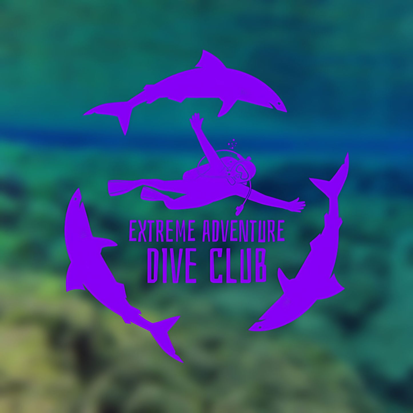 Scuba Diving Club Wall Sticker - Sports Vinyl Decal