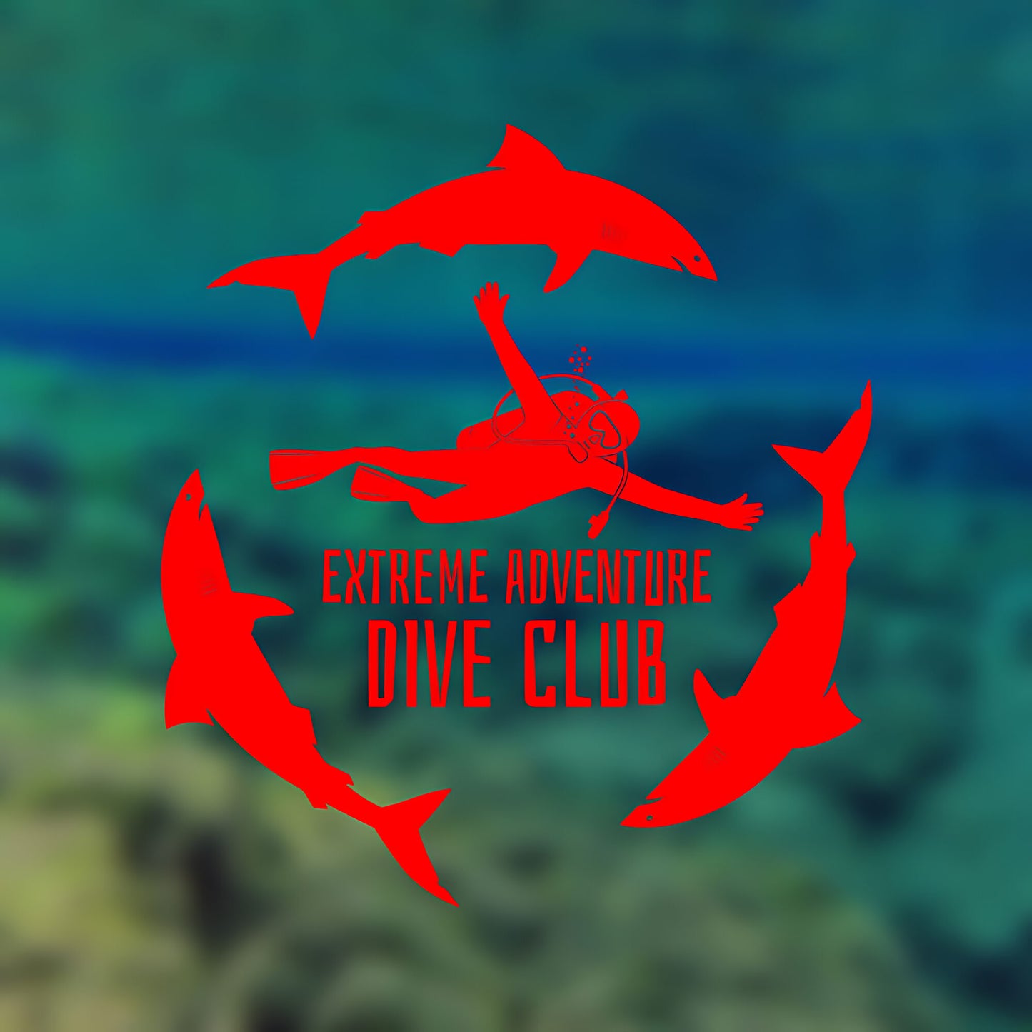 Scuba Diving Club Wall Sticker - Sports Vinyl Decal