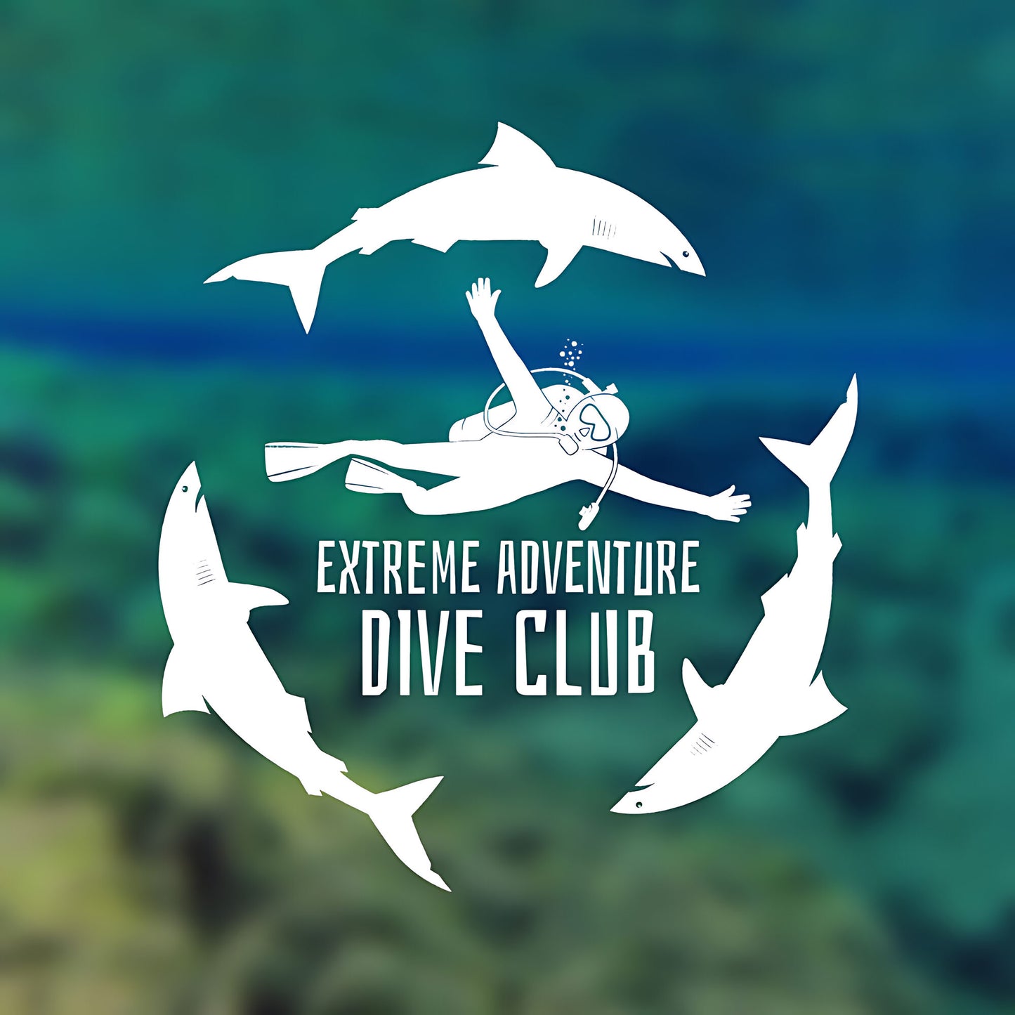 Scuba Diving Club Wall Sticker - Sports Vinyl Decal