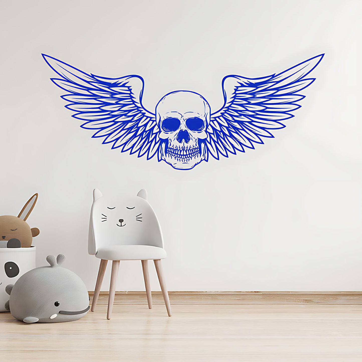 Tattoo Parlour Skull and Quote Wall Decal for Artistic Interiors